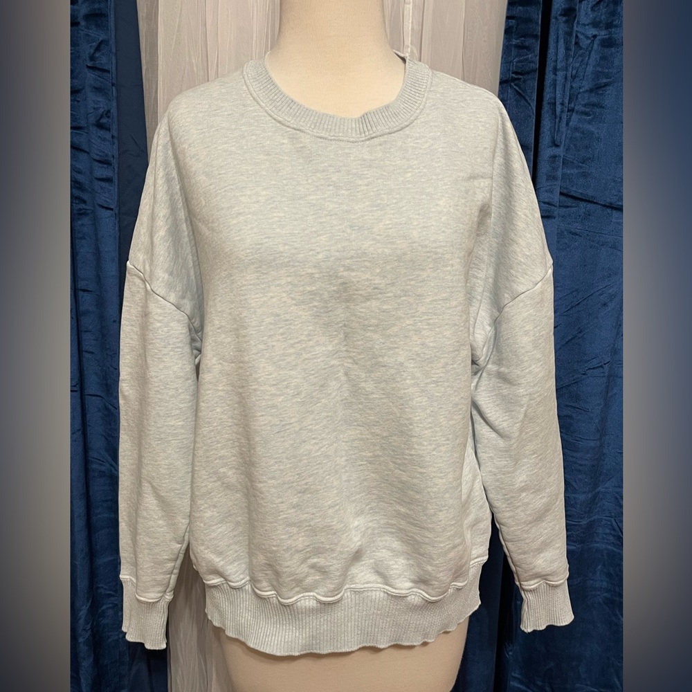 Frank & Eileen Soft Heather Gray Crew Neck Sweater